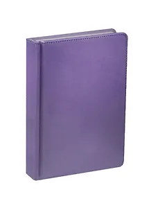 Ежедневник недат. А5 136л "VELVET" сиреневый, иск.кожа, ляссе, Bruno Visconti
