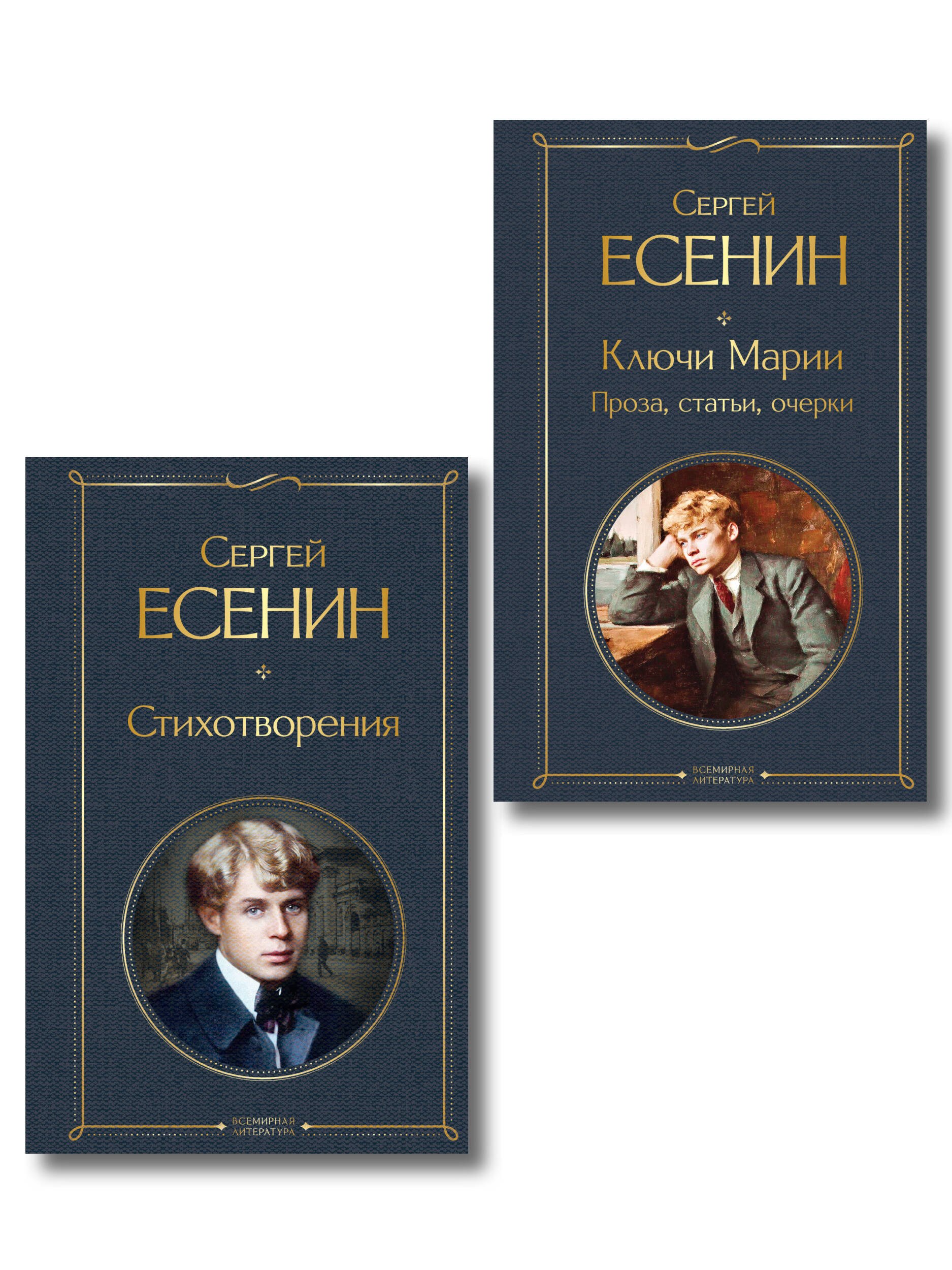 Есенин Сергей Александрович: Комплект Поэзия и проза Есенина (из 2-х книг: Стихотворения. Ключи Марии. Проза, статьи, очерки)