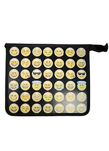 Папка для тетрадей А5 "Смайлы" на молнии сверху, Смайлы