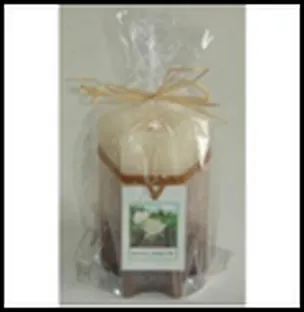 Свеча декоративная аромат. Жасмин+белый чай (23398) (6х10,2см) 2300148