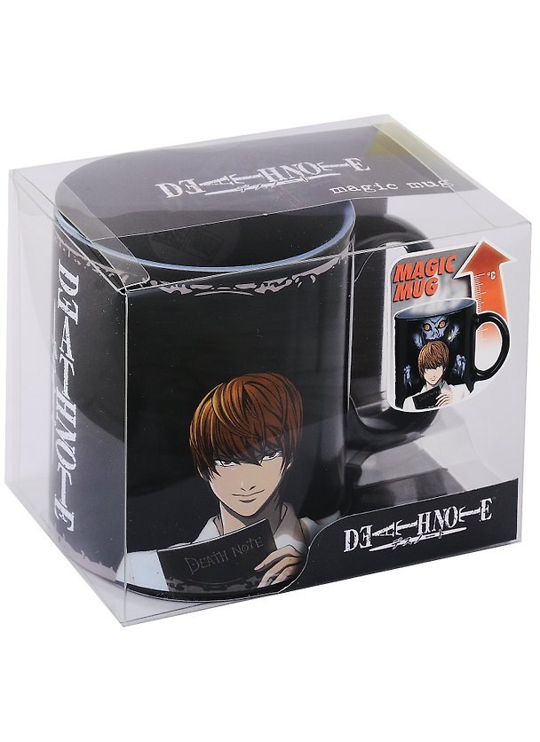 Кружка в подарочной упаковке Аниме Death Note Kira & L Heat Change (керамика) (460 мл) 2943241 — 1