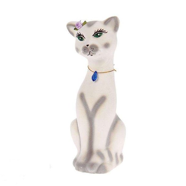 Копилка керамика Кошка Алиска белая (22х9х8) (788086) 2473140 — 1