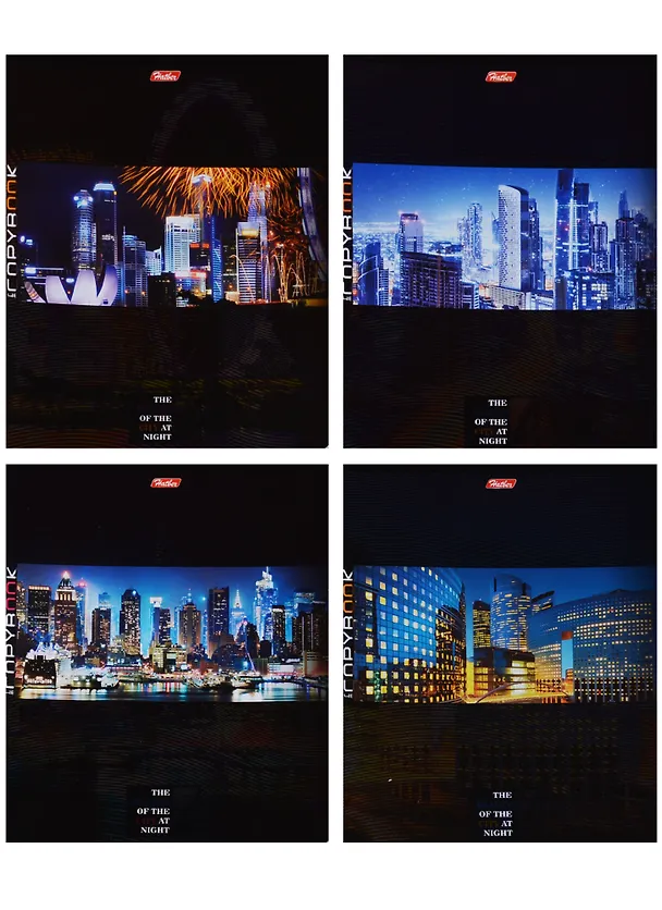 Тетрадь общая «City night» в ассортименте, 48 листов в клетку, А5 - Hatber 244189 — 4