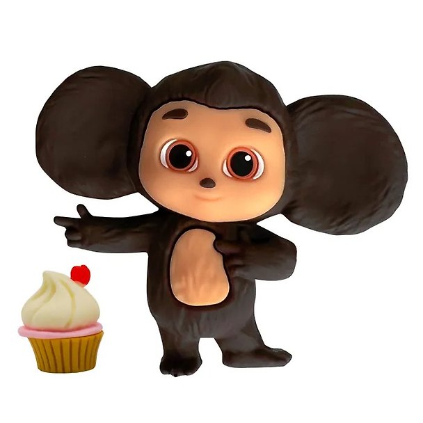 Фигурка Чебурашка, с аксессуаром молочный маффин, Funky Toys, (4х11х13), (CHE2403-2) 3083513 — 1