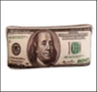 Подушка декоративная АНТИСТРЕСС Доллар (43х23х6см) (АС-1310)