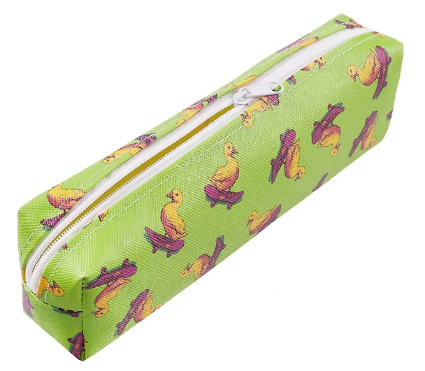 Пенал-косметичка "Утка на скейте", PU 3075396 — 3