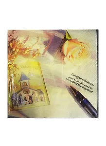 Набор д/творчества Салфетки д/декупажа 33*33см 20шт 3-х слойные Желтая роза (AY-2011)