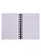 Блокнот А6 120л кл. "Bloom" белый, карт.обл., тиснение фольгой, бок.спираль — 250545 — 2