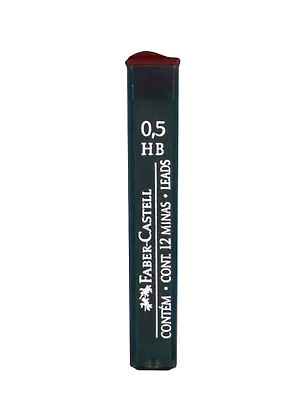 Грифели для механических карандашей Faber-Castell "Polymer", 12шт., 0,5мм, HB 255897