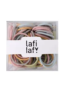 Набор резиночек в коробочке (100шт) (пастельные оттенки) (2см) (12-03884-B33) (Lafilaf)