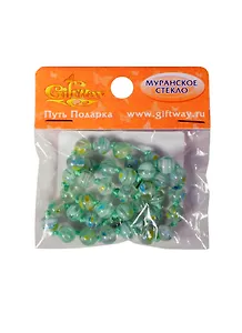 Муранское стекло скрепленные бусины (00009463) (40шт) (8мм) (упаковка)