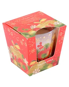 Ароматизированная свеча в стакане Канун Рождества (115 г) (подарочная упаковка)