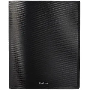 Папка 4кольца А4 "Diamond Original" 35мм, пластик, черный, Erich Krause