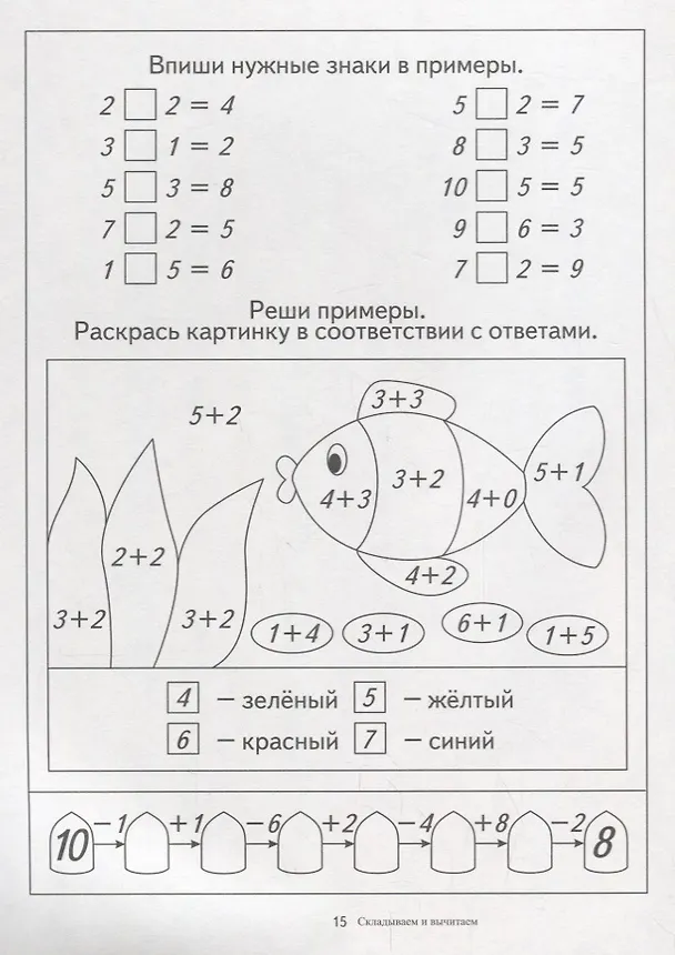 Книга Папка дошкольника. Складываем и вычитаем () — 2