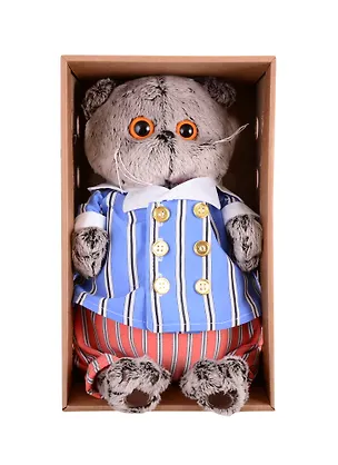 Игрушка мягкая Budi Basa, Басик в полосатом костюме (25 см) (Ks25-155) 2834874