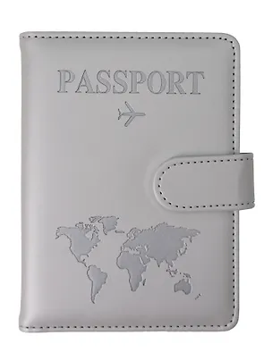 Travel Обложка для паспорта и карточек (серая) (софт тач) (12-BLUEDOT-202505-P3) 3106206