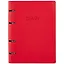 Ежедневник недат. А5 136л "Joy Book" особый красный, иск.кожа, интегр.переплет, 4 кольца, разделители — 261045 — 2