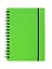 Записная книжка А6 80л кл. "Favorite Color. Neon Green" спираль, пласт.обл., резинка — 3091820 — 1