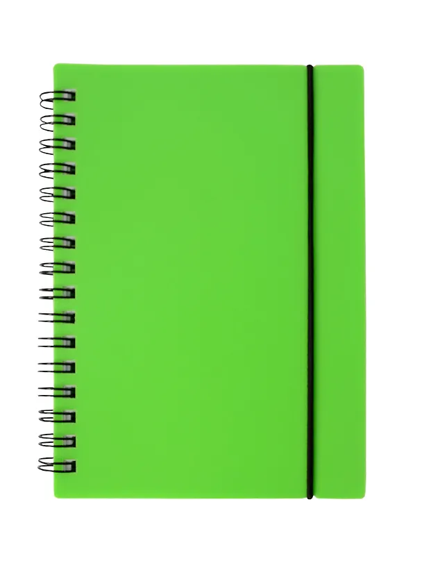 Записная книжка «Favorite Color. Neon Green» А6, 80 листов в клетку, спираль, Listoff 3091820 — 1