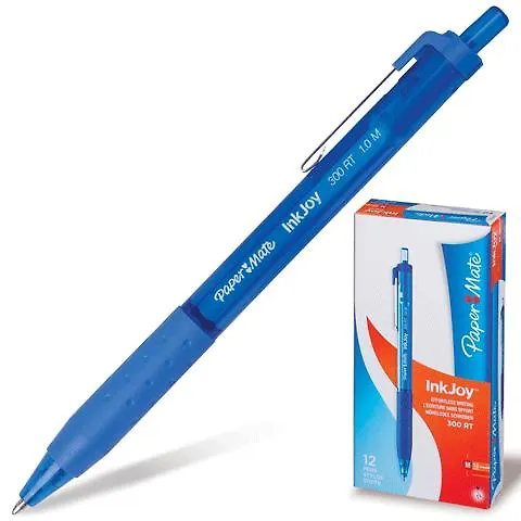 Шариковая ручка синяя автоматическая 1 мм, InkJoy 300 RT, Paper Mate 227856 — 3