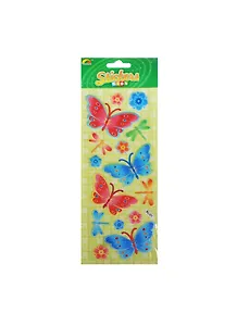 Наклейка пластик под ткань Насекомые МИКС (1022956) (26,5х10см) (упаковка)