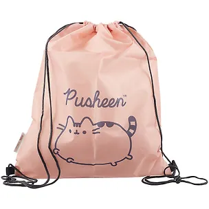 Мешок для сменной обуви "Pusheen" увеличенн.размер, плотн.водостойк.материал 258231
