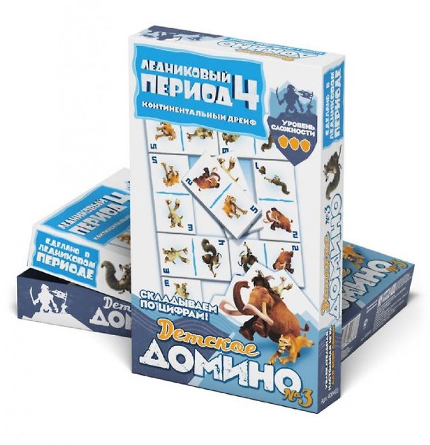 Домино детское Ледниковый период 4 №3 (400403) 2324298 — 1