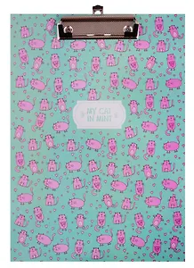Планшет А4 "My mint cat", лам.картон