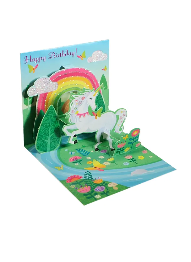 3D открытка Единорог (Unicorn) (мини) (TR224) 2384711 — 1