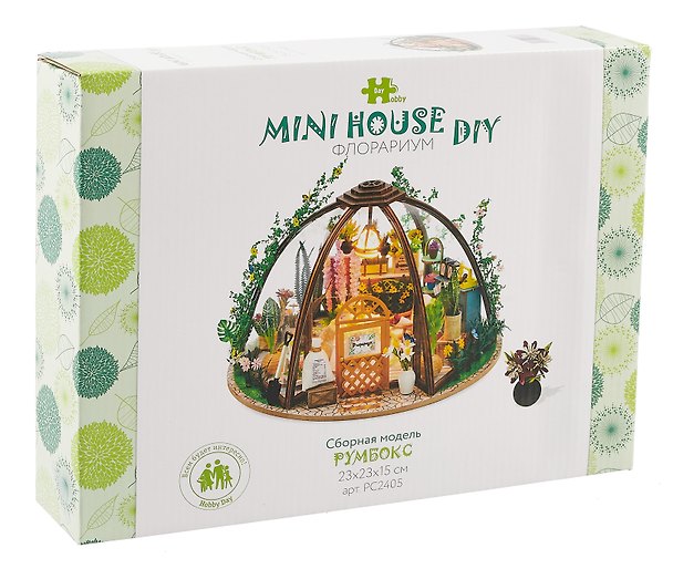 Сборная модель Румбокс «Флорариум», 23х23х15, Mini House DIY 3062839 — 1