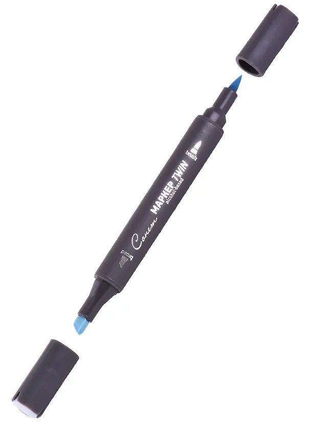 Маркер художественный "Сонет" Twin Brush сине-серый 1, Сонет 262845 — 2