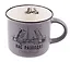Кружка фарфор матовая 180мл СПб.Мосты, нас разводят, серая — 3104644 — 1