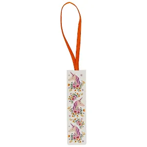 Закладка с резинкой «Единороги фиолетовые»