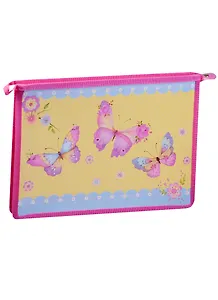 Папка для тетрадей А4 "Три бабочки" на молнии