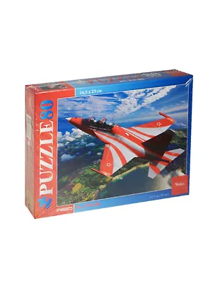 Пазлы 80 А5ф Самолет ЯК-130 (80П35_14476) (16,5х23см) (3+) (Hatber) (коробка) 2488623