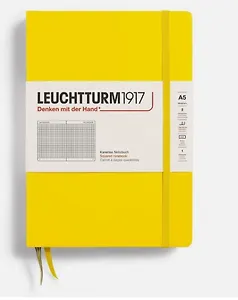 Книга для записей A5 125л кл. "Classic" тв.обложка, цвет лимонный, Leuchtturm1917