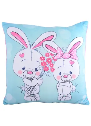 Подушка-игрушка "Веселые зайчики скромняшки" 2899751