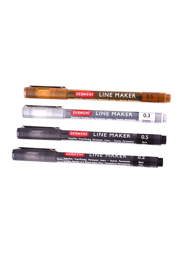Набор капиллярных ручек Graphik Line Maker 4ручки+Sketching Journal 262063 — 5