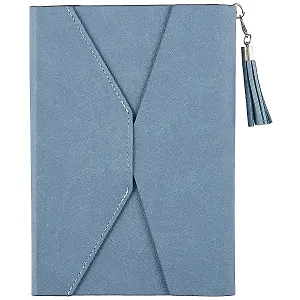 Ежедневник недатированный "Наппа", А5, 120 листов, сизо-синий