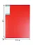 Папка-скоросшиватель "Hor Lines" пластик 0,7мм, красная — 244019 — 3