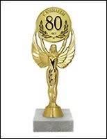 Статуэтка наградная С юбилеем 80 лет (SVN02-014) (19,5см) 2333707 — 1