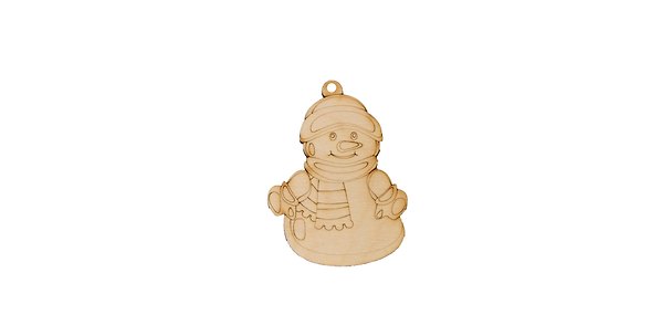 Снеговик - 1 с рисунком (131135) (70х95) (дерево) (упаковка) 2386405 — 1