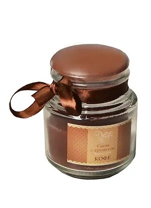 Свеча в стеклянной банке кофе (32763) (7х7х8,6) 2399169