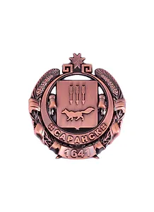 Магнит Саранск Герб фигурка.мет. цв.медь (027-3CU-154-5)