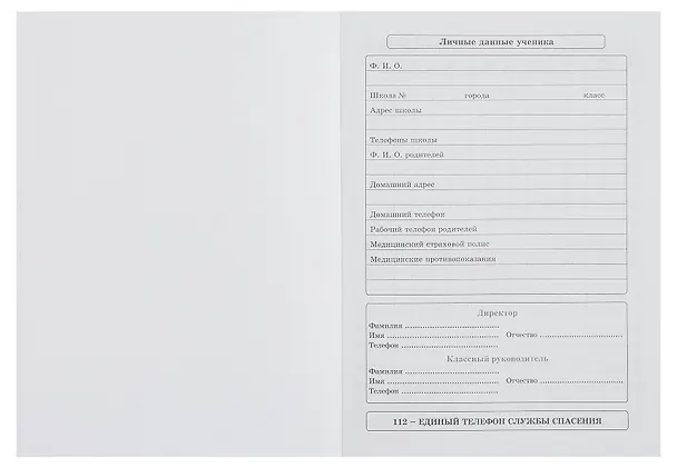 Дневник школьный "Веточки с листьями" 3085488 — 3