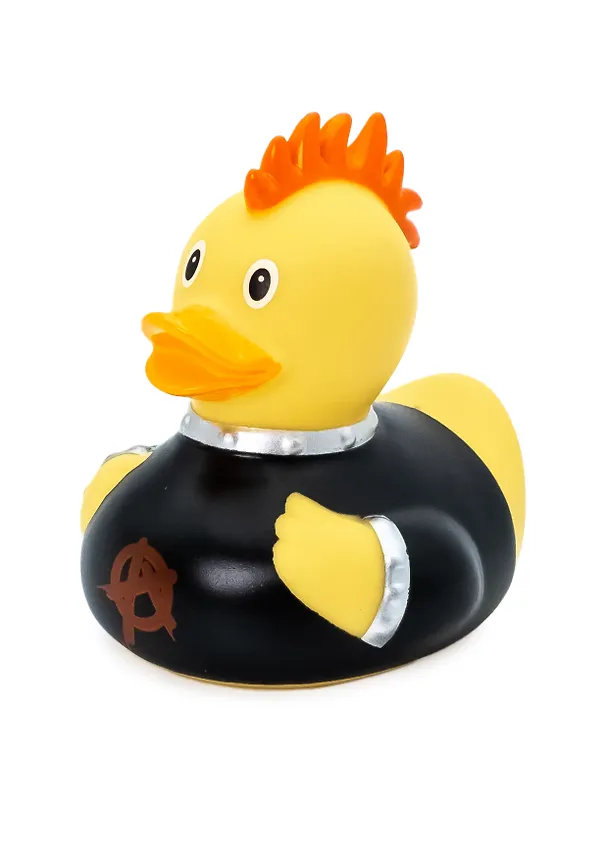 Игрушка для ванной, уточка резиновая FUNNY DUCKS "Панк уточка" (1878) 3122149 — 4