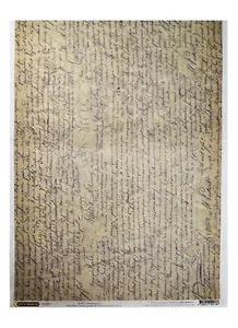 Рисовая бумага для декупажа Craft Premier Рукопись (CP02138) (28,2х38,4см) (25г/м) (упаковка)