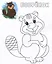Щенок. Раскраски по образцу — 3041884 — 3