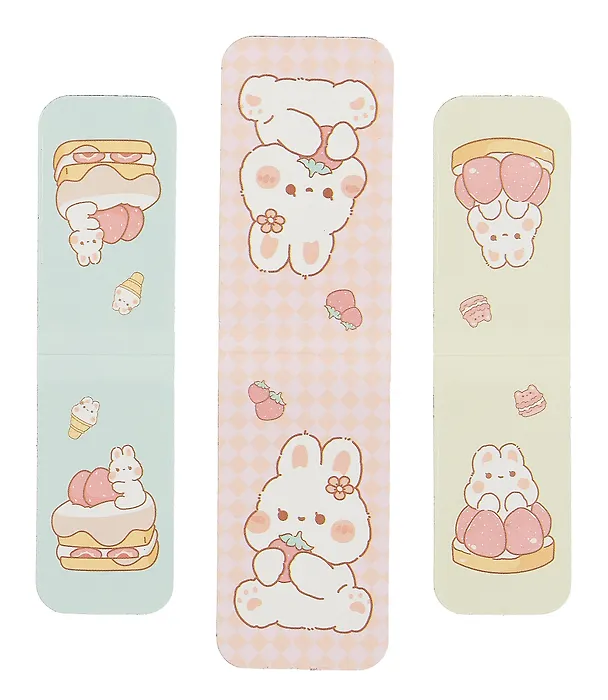 Магнитные закладки Kawaii Кролики (3 шт) (12-Duocai-202311-6) 3025077 — 2