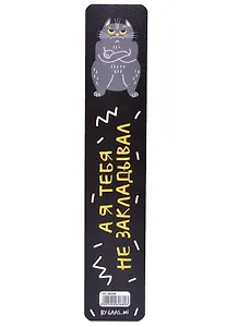 Закладка для книг пластиковая "Кот хейтер"